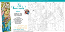 Load image into Gallery viewer, DIY Printable Bookmarks - BIRDS: downloadable printable 1-page PDF for coloring
